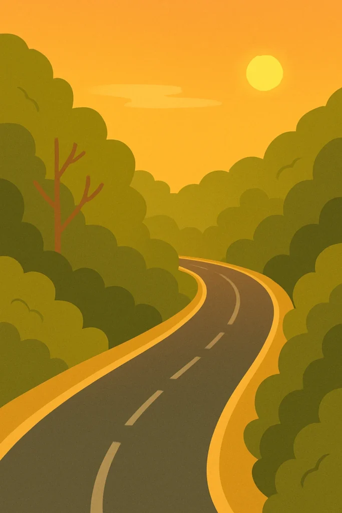 highway jungle sunset