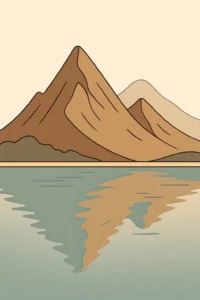 mountain reflection