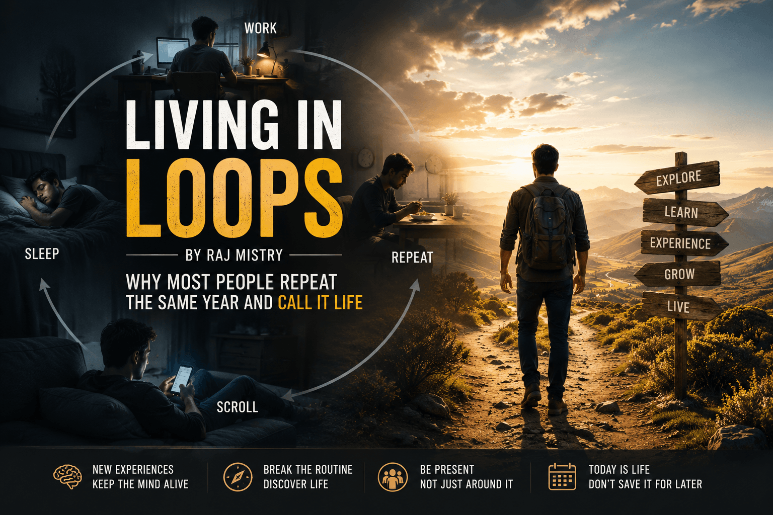 Living in Loops: Why Most People Repeat the Same Year and Call It Life e34eae50 c982 42fb aedf 511055329792